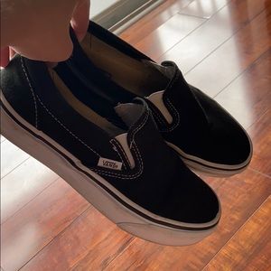 Black slip on vans